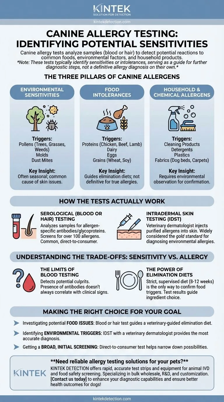 types of dog allergies identification chart